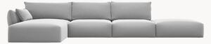 Sofa narożna z weluru Matera (5-osobowa)