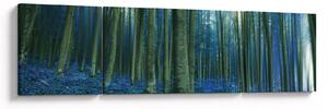 Obraz - Niebieski las (170x50 cm)