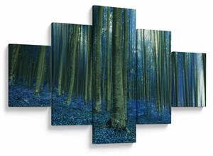 Obraz - Niebieski las (125x70 cm)