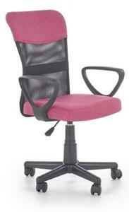 Fotel dla dziecka TIMMY różowy/czarny