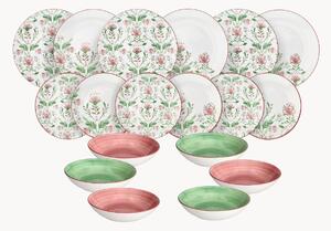 Komplet naczyń z porcelany Madison Lolita, dla 6 osób, 18 elem