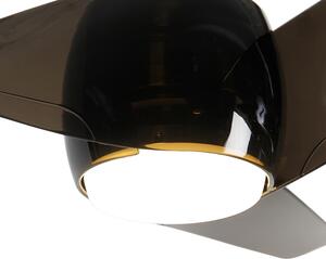 Mosiężny wentylator sufitowy z pilotem, w tym LED - Sirocco 50 Oswietlenie wewnetrzne