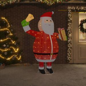 Dekoracyjny Święty Mikołaj z LED, luksusowa tkanina, 180 cm