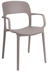 Krzesło z podłokietnikami Flexi mild grey
