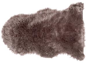 Dekoracyjny dywanik narzuta sztuczna skóra futro owcze brązowy Mungo Beliani