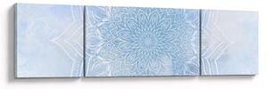Obraz - Zimowa mandala (170x50 cm)