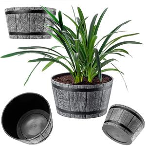 Donica na kwiaty Sori 50 cm jasny szary