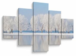 Obraz zimowego krajobrazu (125x70 cm)