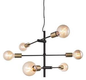 Lampa Wisząca Nordlux, Josefine, ściemnialny, czarny, salon, metal, nowoczesny