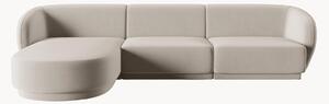 Narożna sofa modułowa z weluru Lionel (4-osobowa)