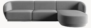 Narożna sofa modułowa z weluru Lionel (4-osobowa)