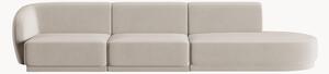 Sofa modułowa z weluru Lionel (4-osobowa), S 311 cm