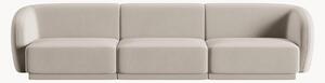 Sofa modułowa z weluru Lionel (4-osobowa), S 266 cm