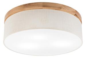 Brilagi Brilagi - LED Plafon BELLADONNA 3xE27/15W/230V śr. 50 cm kremowy/dąb BG1358