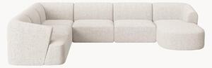 Panoramiczna sofa modułowa z szenilu Campi (7-osobowa)