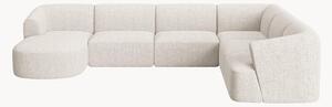 Panoramiczna sofa modułowa z szenilu Campi (7-osobowa)