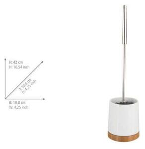 Biały zestaw ceramicznych akcesoriów łazienkowych Bamboo – Wenko