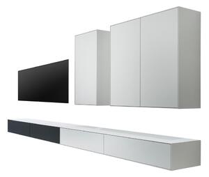 Czarno-biały zestaw szafki pod TV i 2 komód Edge by Hammel – Hammel Furniture