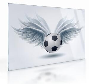 Obraz na szkle - Balon ze skrzydłami (70x50 cm)