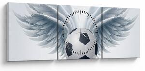 Obraz - Balon ze skrzydłami (z zegarem) (90x30 cm)