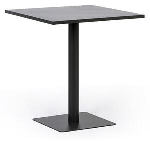 Metalowy stół bistro NERO, 70x70 cm, do użytku zewnętrznego, grafit