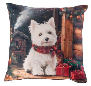 Poszewka na poduszkę WHITE TERRIER 40 x 40 cm
