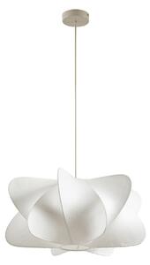 Lampa Wisząca NOLA, Cliffort, ściemnialny, biały, salon, tkanina | tekstylia, skandynawski