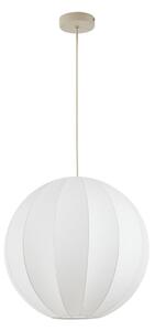 Lampa Wisząca NOLA, Elovie, ściemnialny, biały, salon, tkanina | tekstylia, skandynawski