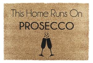 Wycieraczka z włókna kokosowego 40x60 cm This Home Runs On Prosecco – Artsy Doormats