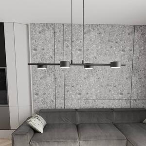 Reflektor sufitowy Sora, długość 80 cm, metal, 4-punktowa. Sora EMIBIG LIGHTING, możliwość ściemniania, czarny, salon / jadalnia, metal, nowoczesny