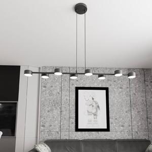Reflektor sufitowy Megara, długość 100 cm, metal, 8-punktowa. Megara EMIBIG LIGHTING, możliwość ściemniania, czarny, salon / jadalnia, metal, nowoczesny