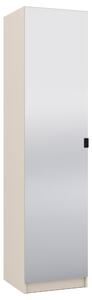 Szafa z lustrem 50 cm do garderoby modułowej Foxen Cashmere