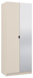 Szafa z lustrem 80 cm do garderoby modułowej Foxen Cashmere