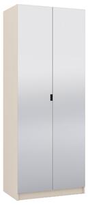 Szafa z LUSTRAMI 80 cm do garderoby modułowej Foxen Cashmere