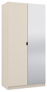 Szafa z lustrem 100 cm do garderoby modułowej Foxen Cashmere