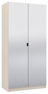 Szafa z LUSTRAMI 100 cm do garderoby modułowej Foxen Cashmere