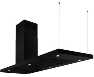 Okap AFRELLI A-4G-Nuvola Cordia 146 Lewy Czarny matowy 681m3/h 63dB klasa A+