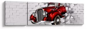 Obraz - Czerwony samochód (170x50 cm)