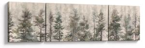 Obraz - Pine forest I., aquarel (170x50 cm)