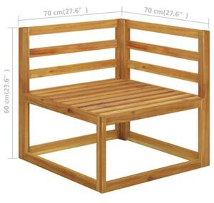 Zestaw Mebli Ogrodowych Komplet Wypoczynkowy Z Poduszkami 4-Częściowy Drewno Na Taras Balkon Ogród