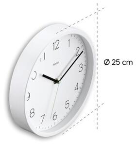 Zegar ścienny HAMA Menorca 25 cm Biały