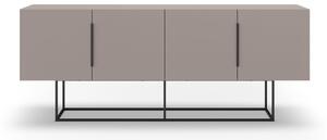 Szarobeżowa niska komoda 200x80 cm Titan – Marckeric