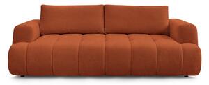 Ceglasta rozkładana/ze schowkiem sofa 251 cm Fuji – Bobochic Paris