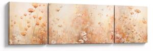 Obraz - Wzór dzikich kwiatów (170x50 cm)