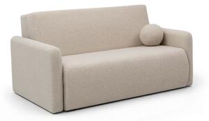 Sofa rozkładana Nido trzyosobowa 140 cm z pojemnikiem - jasny beżowy boucle Quelle 03