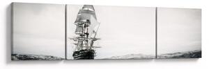 Obraz - Statek płynący po oceanie (170x50 cm)