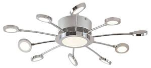 Lindby - Meru Lampa Sufitowa Ø65 Chrome/White