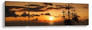 Obraz - Statek piracki (170x50 cm)