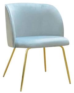 Krzesło tapicerowane z podłokietnikami Livia Ideal Gold