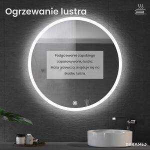 Okrągłe lustro łazienkowe z oświetleniem LED E1